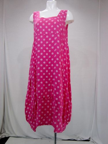 Square Neck Pocket Tulip Dress (Pink)